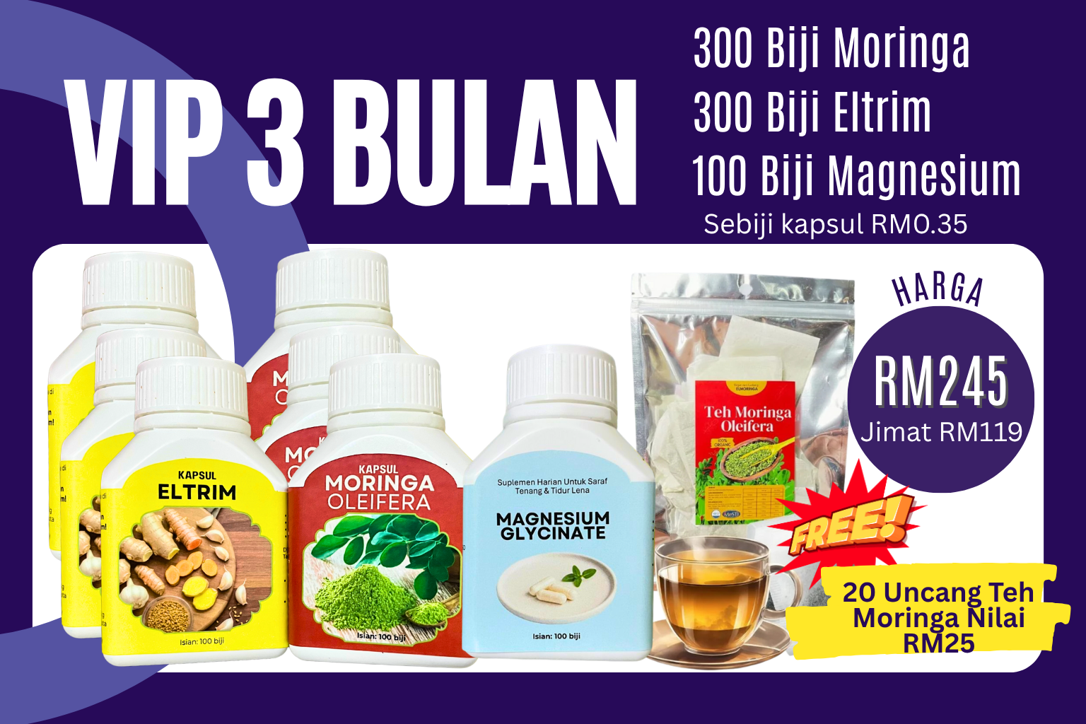 VIP Combo 3 Bulan